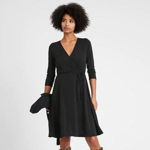 Splendid Navy Faux Wrap Dress